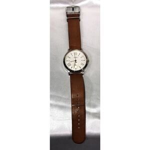 Fossil Hand Watch Roman Numeral Stainless Steel Leather Band ES4161 *PARTS ONLY*